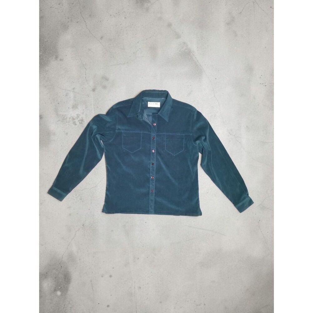 Vintage Classic Blues by Wrangler Teal Button Down Shirt - Large